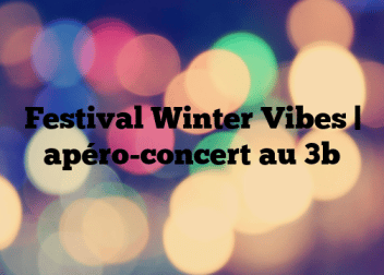 Festival Winter Vibes | apéro-concert au 3b