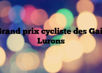 Grand prix cycliste des Gais Lurons