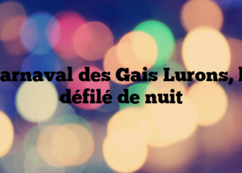 Carnaval des Gais Lurons, le défilé de nuit