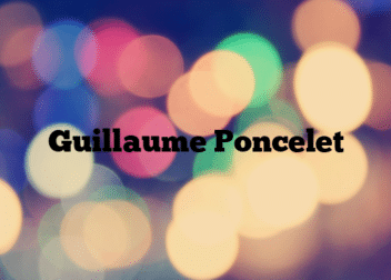 Guillaume Poncelet